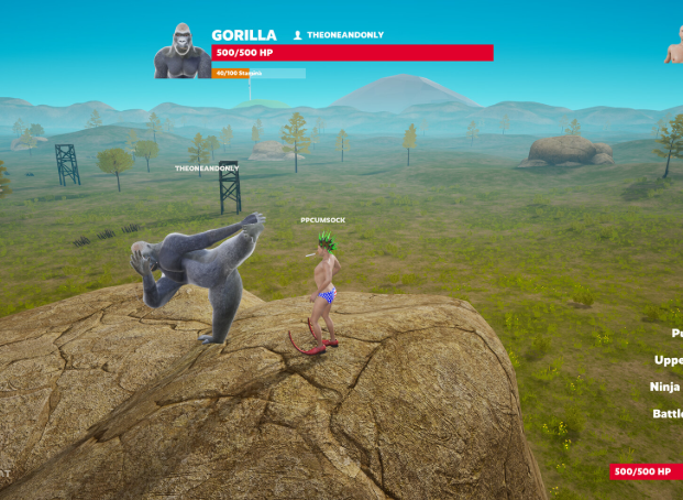 Gorilla Vs 100 Men